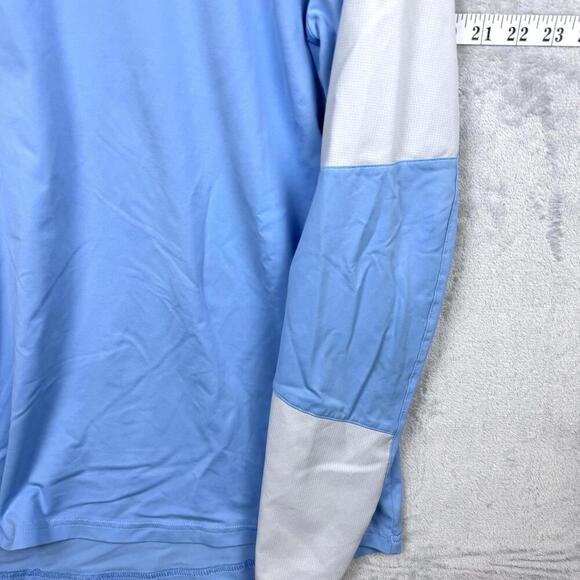 Under Armour Fish HeatGear Long Sleeve Shirt Blue White Men Size L Outdoor Sun - Picture 8 of 10